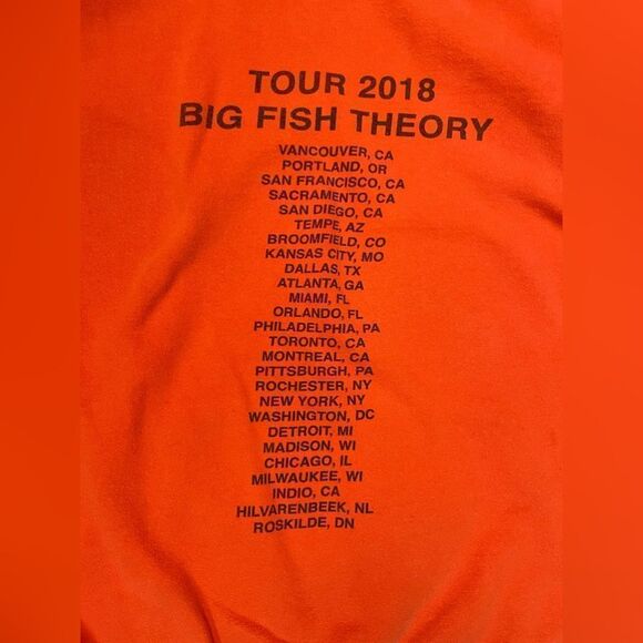 Vince Staples Big Fish Theory Graphic Pullover Hoodie 2018 Tour Men Small Music - Picture 8 of 8